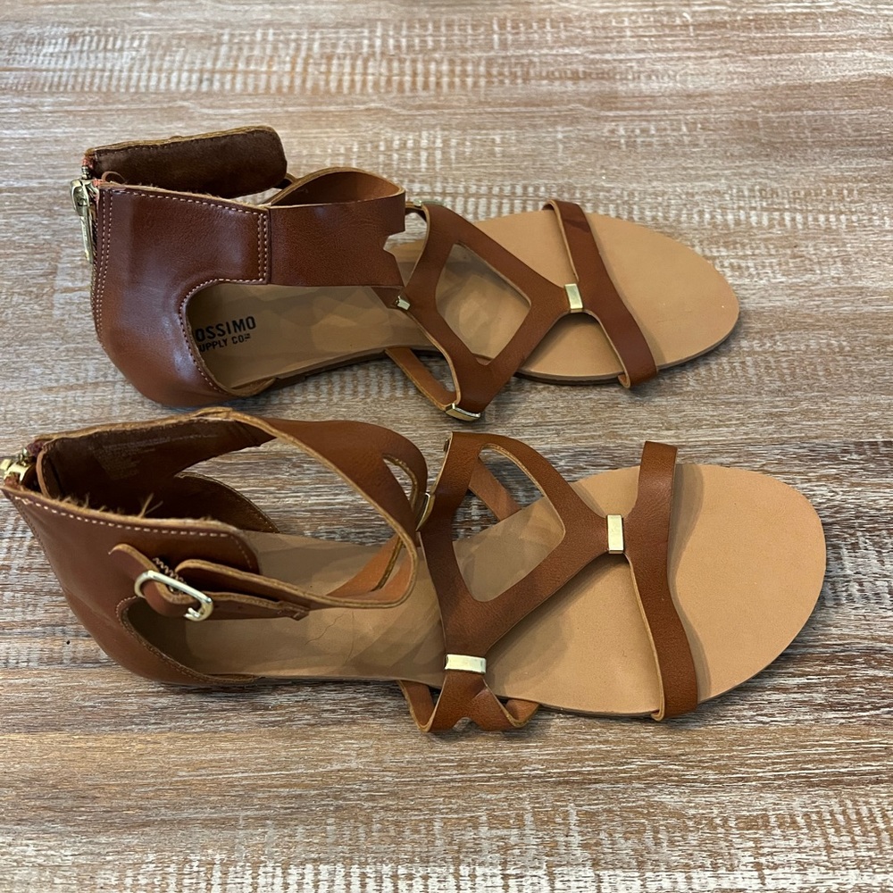 Massimo Leather Size 8 Woman Sandals - Picture 5 of 5